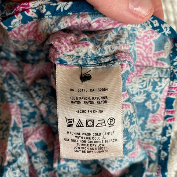 Anthropologie Vanessa Virginia Tiger Print Blouse size 4 - Picture 6 of 7